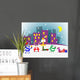 Fun cartoon letters announcing discount. Vector eps 10 Wall Mural