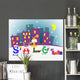 Fun cartoon letters announcing discount. Vector eps 10 Wall Mural