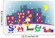 Fun cartoon letters announcing discount. Vector eps 10 Wall Mural