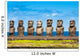 Moais in Ahu Tongariki, Easter island (Chile) Wall Mural
