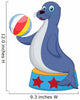 Cute circus seal playing a ball Wall Decal