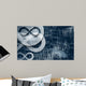 transparent infinity symbol and scratched background Wall Mural
