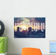 Retro Filtered Honolulu with Wall Decal