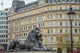 Trafalgar Square London UK during winter  Wall Mural