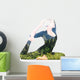mountain female yoga Wall Decal