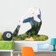 mountain female yoga Wall Decal