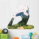 mountain female yoga Wall Decal
