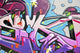 Urban graffiti in Lisbon Portugal Wall Mural