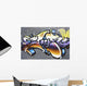Urban graffiti in Lisbon Portugal Wall Mural