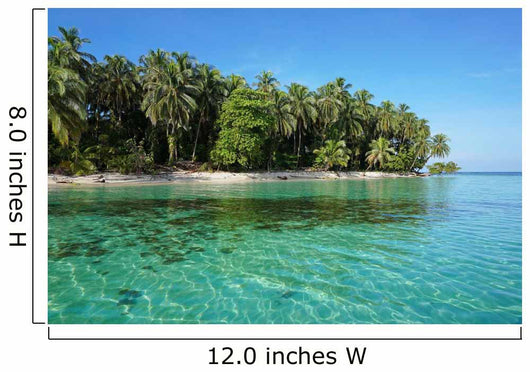 Pristine Caribbean island in Panama Wall Mural