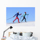 gemeinsames Langlauf-Training Wall Mural