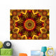 Christmas Flower Mandala Wall Mural