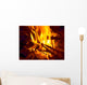 warm fireplace Wall Mural