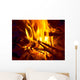 warm fireplace Wall Mural