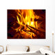warm fireplace Wall Mural