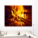 warm fireplace Wall Mural