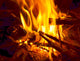 warm fireplace Wall Mural