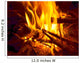 warm fireplace Wall Mural