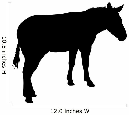 Donkey Animal Silhouette Wall Decal