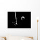 Golf Club Hitting a Golf Ball Wall Mural
