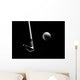 Golf Club Hitting a Golf Ball Wall Mural
