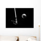 Golf Club Hitting a Golf Ball Wall Mural