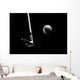 Golf Club Hitting a Golf Ball Wall Mural
