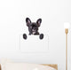 dog keeps a sheet of paper Wall Decal