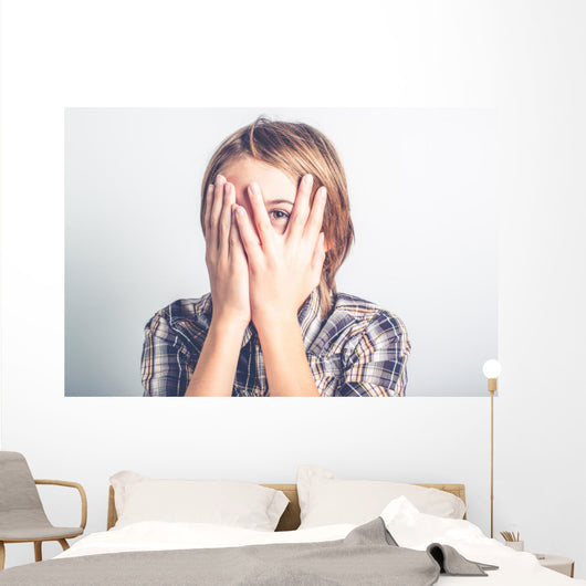 shy boy Wall Mural