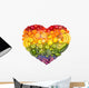 Healthy Rainbow Heart Wall Decal