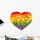 Healthy Rainbow Heart Wall Decal