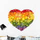 Healthy Rainbow Heart Wall Decal