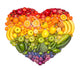 Healthy Rainbow Heart Wall Decal