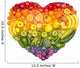 Healthy Rainbow Heart Wall Decal