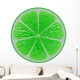 Lime Cutout Wall Mural