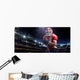 American football sportsman player in stadium Wall Mural