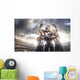 American football players in action on stadium Wall Mural