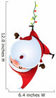 Santa Claus hanging upside down Wall Decal