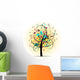 Abstract Colorful Musical Tree