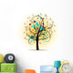 Abstract Colorful Musical Tree
