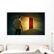 Bright glowing door Wall Mural