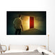 Bright glowing door Wall Mural
