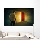 Bright glowing door Wall Mural