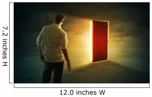 Bright glowing door Wall Mural