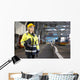 Industrial Harbor inspector Wall Mural