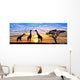 safari por el atardecer de africa Wall Mural