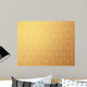 Floral Pattern Gold Wallpaper Wall Decal