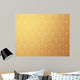 Floral Pattern Gold Wallpaper Wall Decal