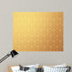 Floral Pattern Gold Wallpaper Wall Decal