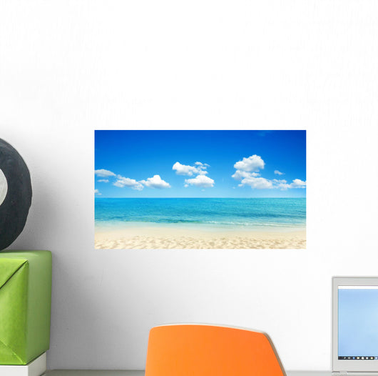 Calm Beach Sea Wall Mural